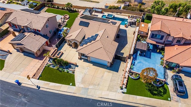 birds eye view of property featuring a residential view