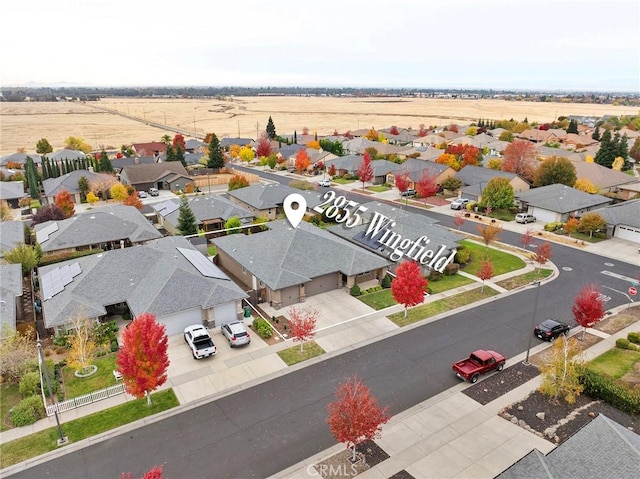 drone / aerial view featuring a residential view