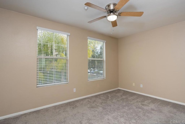 2203 Huntington Point Dr Unit 4, Chula Vista, CA 91914 - carpeted empty room with ceiling fan and baseboards