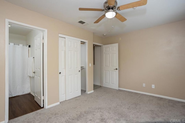 2203 Huntington Point Dr Unit 4, Chula Vista, CA 91914 - unfurnished bedroom featuring carpet flooring, baseboards, a closet, and a ceiling fan