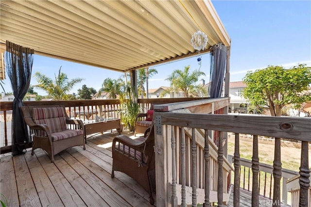 view of wooden terrace