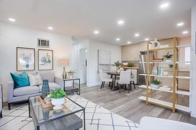 4197 Tiberon Dr, Oceanside, CA 92056 - living area with recessed lighting, light wood-type flooring, and baseboards