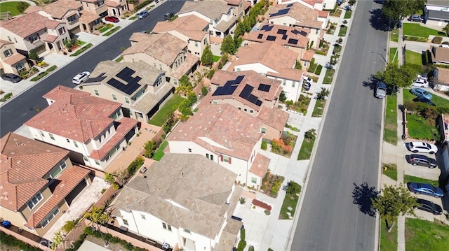 bird's eye view featuring a residential view