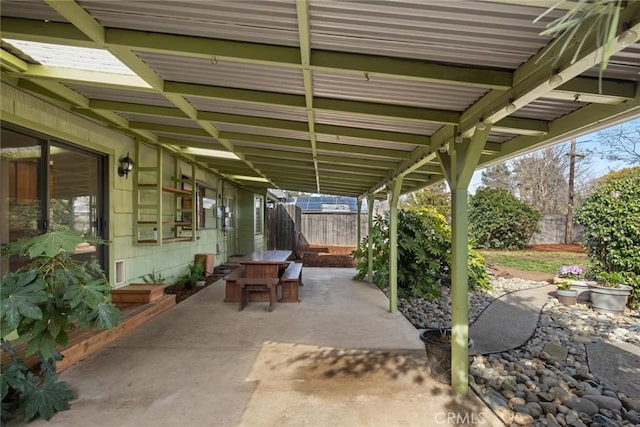 view of patio / terrace with a fenced backyard