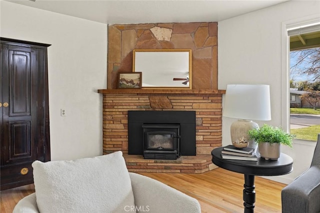 living room featuring wood finished floors