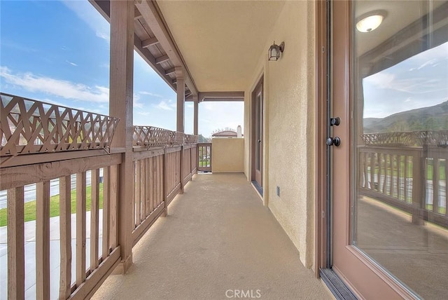 view of balcony