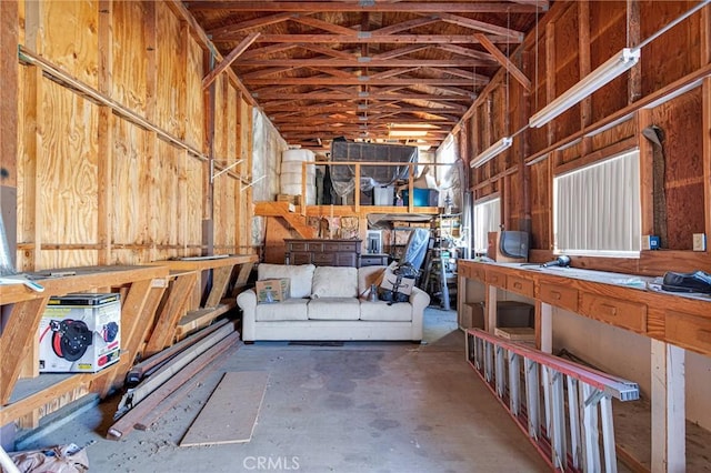 view of storage room