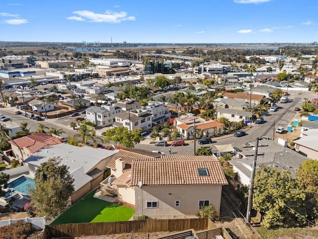 aerial view featuring a residential view