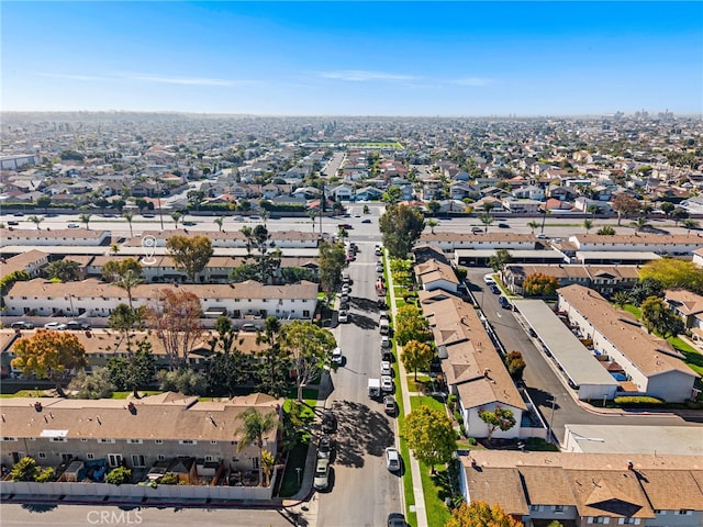 aerial view featuring a residential view