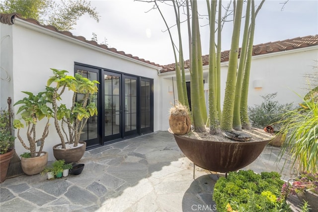 view of patio with french doors