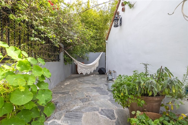 view of patio / terrace with fence