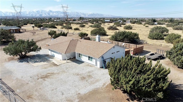 aerial view featuring a mountain view