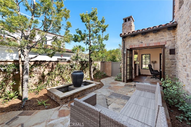 view of patio / terrace featuring a fenced backyard