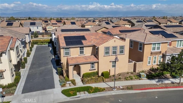 bird's eye view featuring a residential view