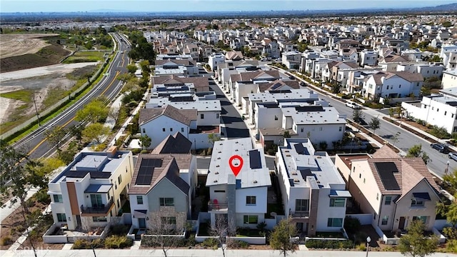 aerial view featuring a residential view