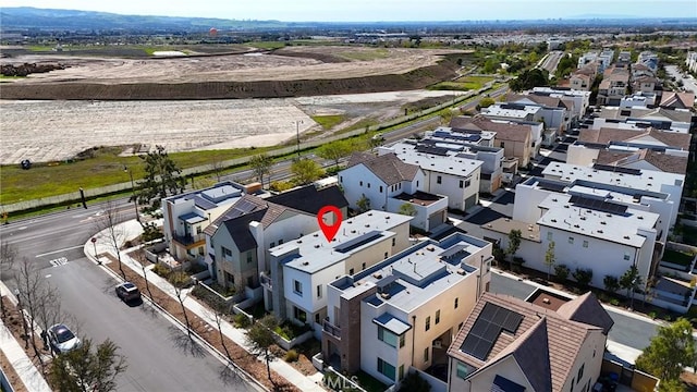 bird's eye view featuring a residential view