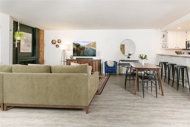24837 Apple St Unit B, Newhall, CA 91321 - living area featuring light wood finished floors