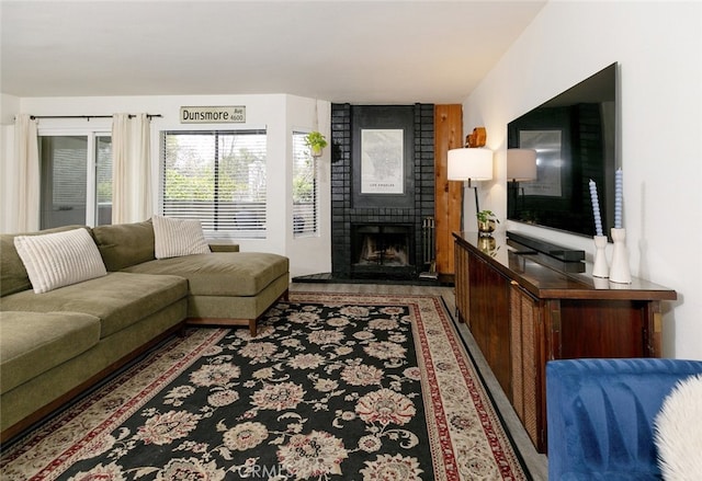 24837 Apple St Unit B, Newhall, CA 91321 - living room with a fireplace
