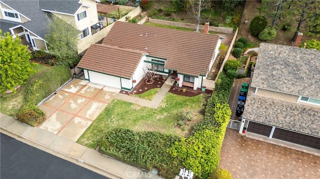 birds eye view of property