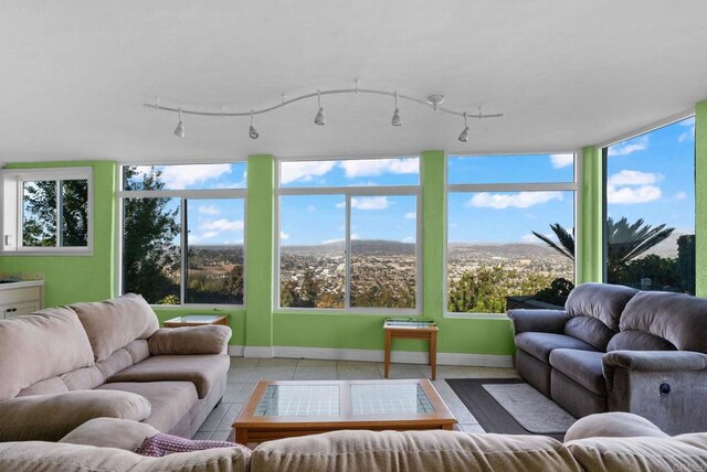 view of sunroom