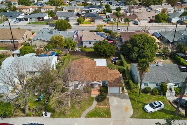 drone / aerial view featuring a residential view