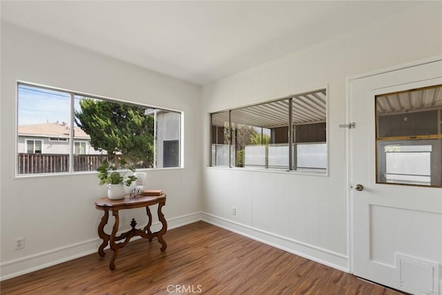 view of sunroom