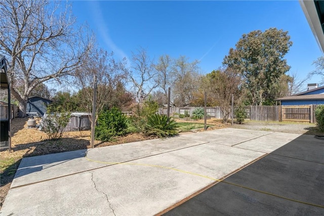 view of patio featuring fence private yard