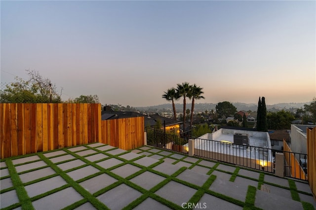 view of patio / terrace with fence