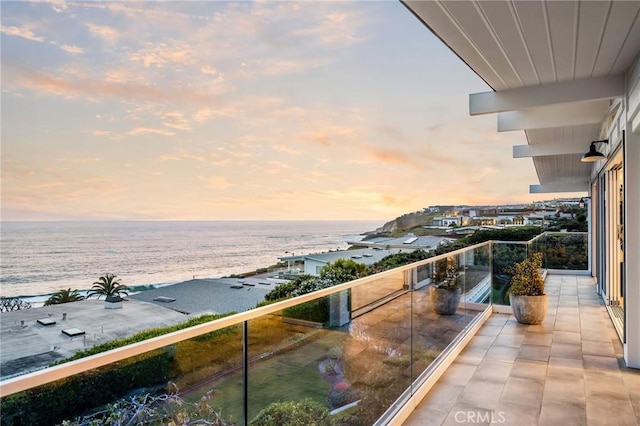426 Monarch Bay Dr, Dana Point, CA 92629 - balcony at dusk featuring a water view