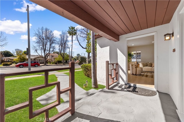 view of patio / terrace featuring a porch