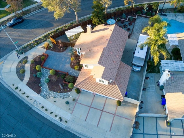 birds eye view of property