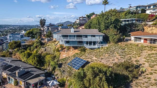 drone / aerial view featuring a residential view