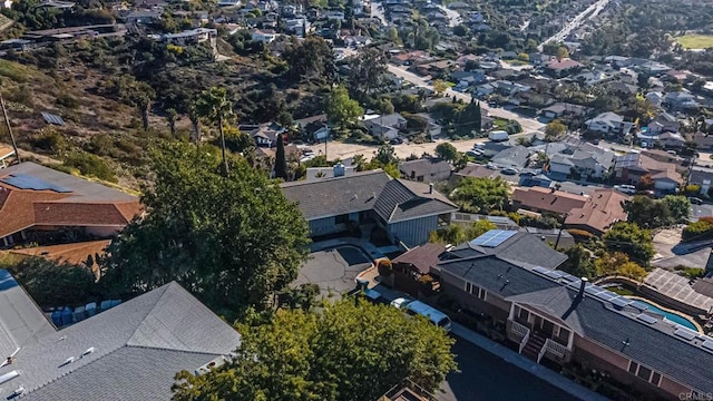 drone / aerial view with a residential view