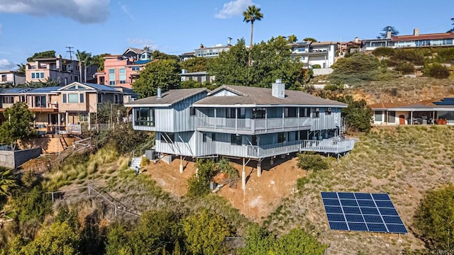 birds eye view of property featuring a residential view