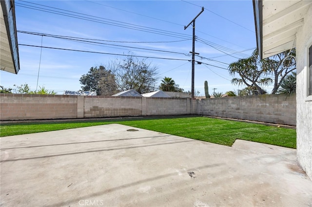 view of patio / terrace with a fenced backyard