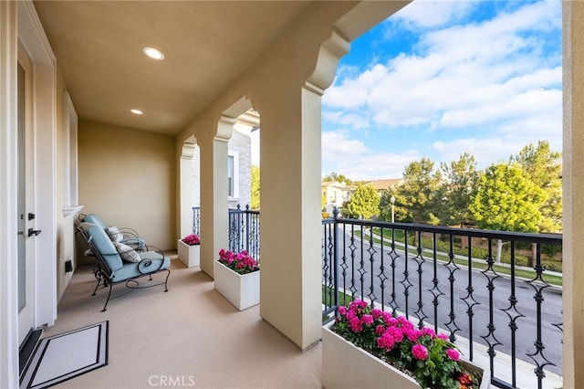 view of balcony