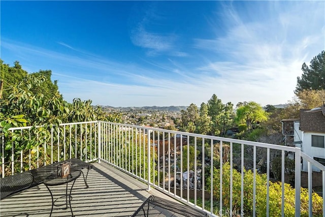 view of balcony