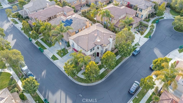 drone / aerial view with a residential view