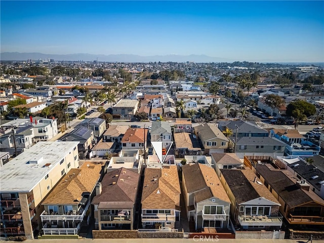 drone / aerial view with a residential view