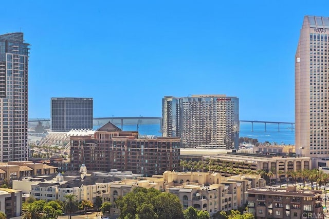 city view with a water view