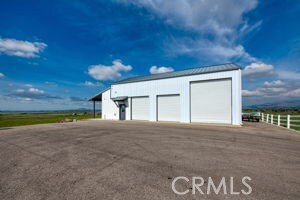 view of detached garage