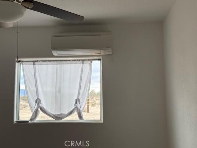 room details with a wall mounted AC