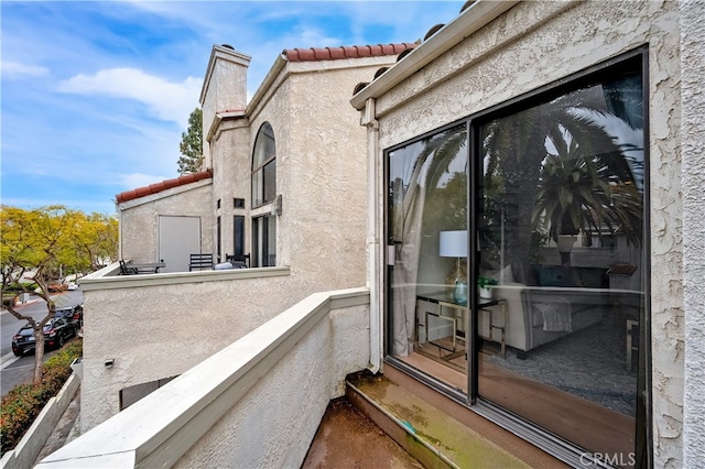 view of balcony