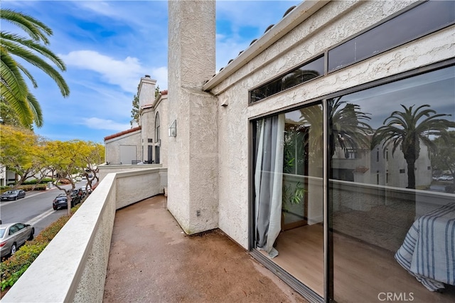 view of balcony