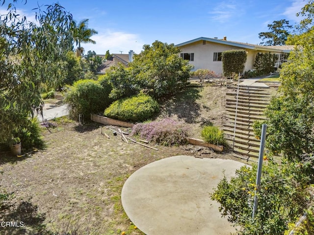 view of yard featuring a patio area