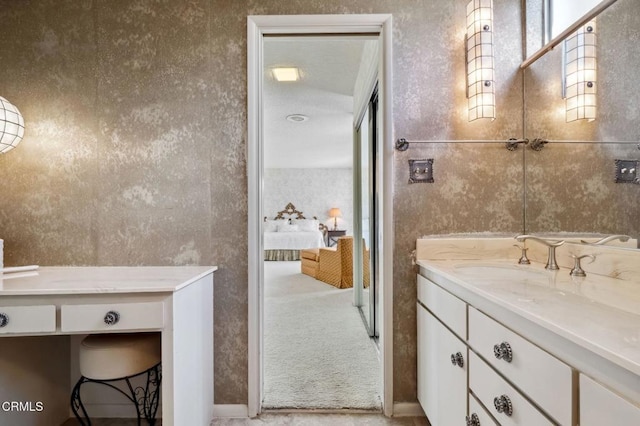 bathroom with vanity