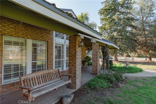 exterior space featuring a porch