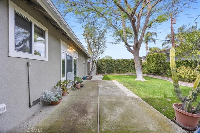 view of patio with a fenced backyard