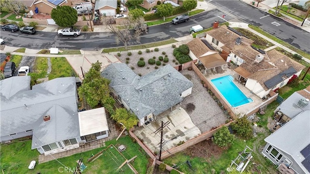 drone / aerial view featuring a residential view