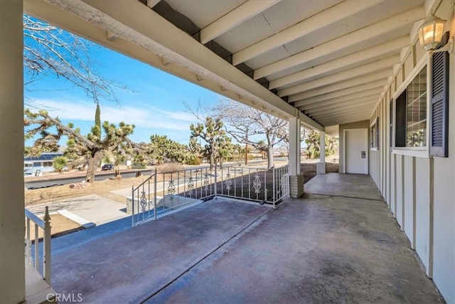 view of patio / terrace featuring a balcony